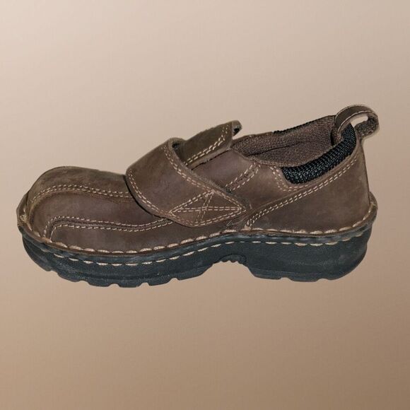 Toddler Buster Brown Hook & Loop Brown Leather Casual Loafer Shoes Size 9 - Picture 4 of 7